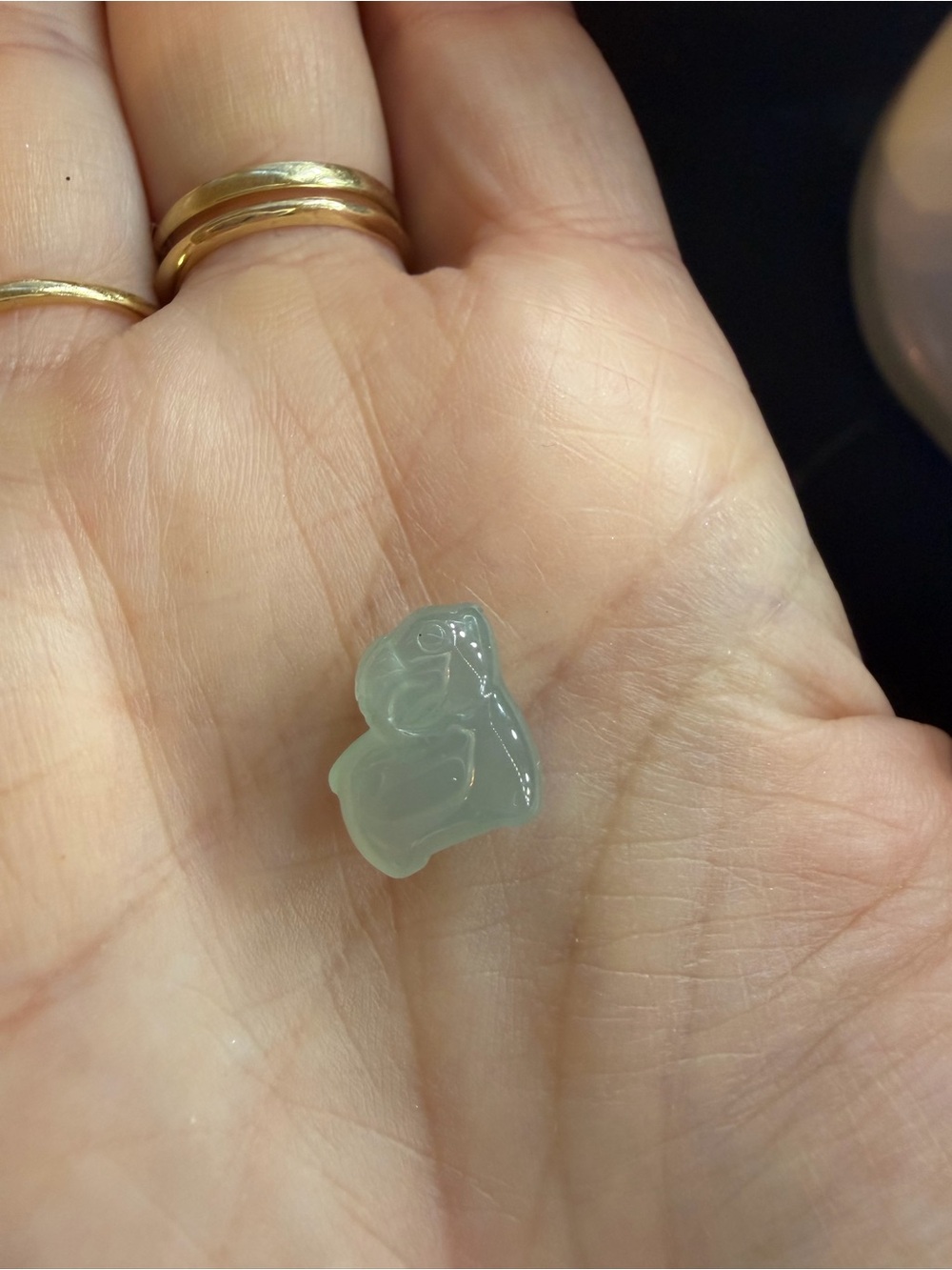 Hand-Carved Light Green Type A Jadeite Sheep Charm - Women Jewelry